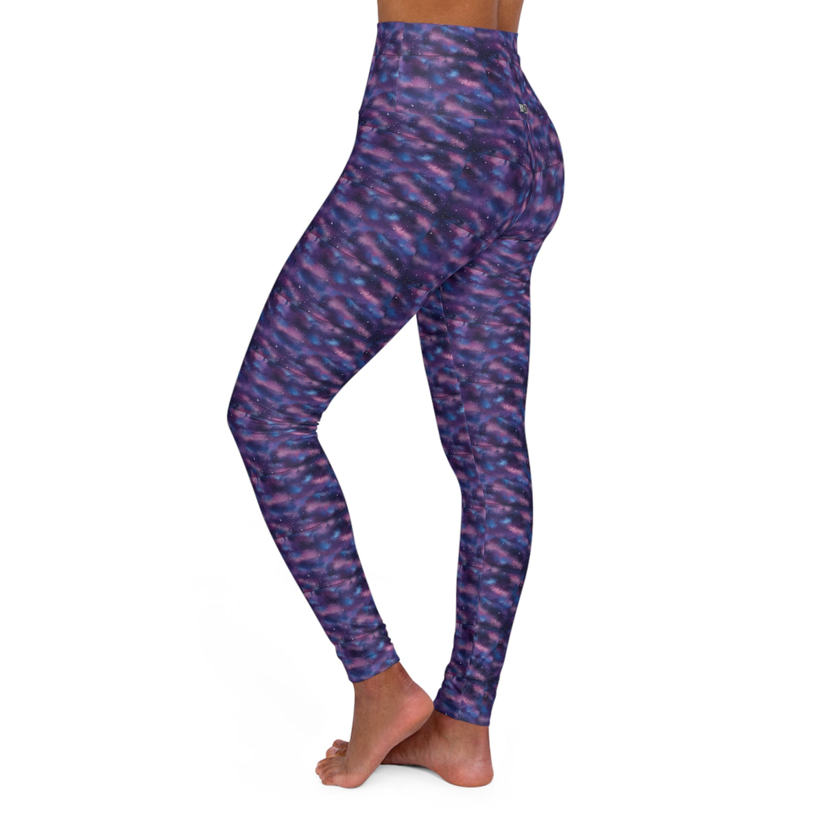 HCKY SZN High Waisted Yoga Leggings (Watercolor Galaxy)