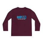 Every Season is HCKY SZN Youth Competitor Long Sleeve Tee (Sky Blue Logo) - Various Colors