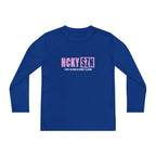 Every Season is HCKY SZN Youth Competitor Long Sleeve Tee (Pink Logo) - Various Colors
