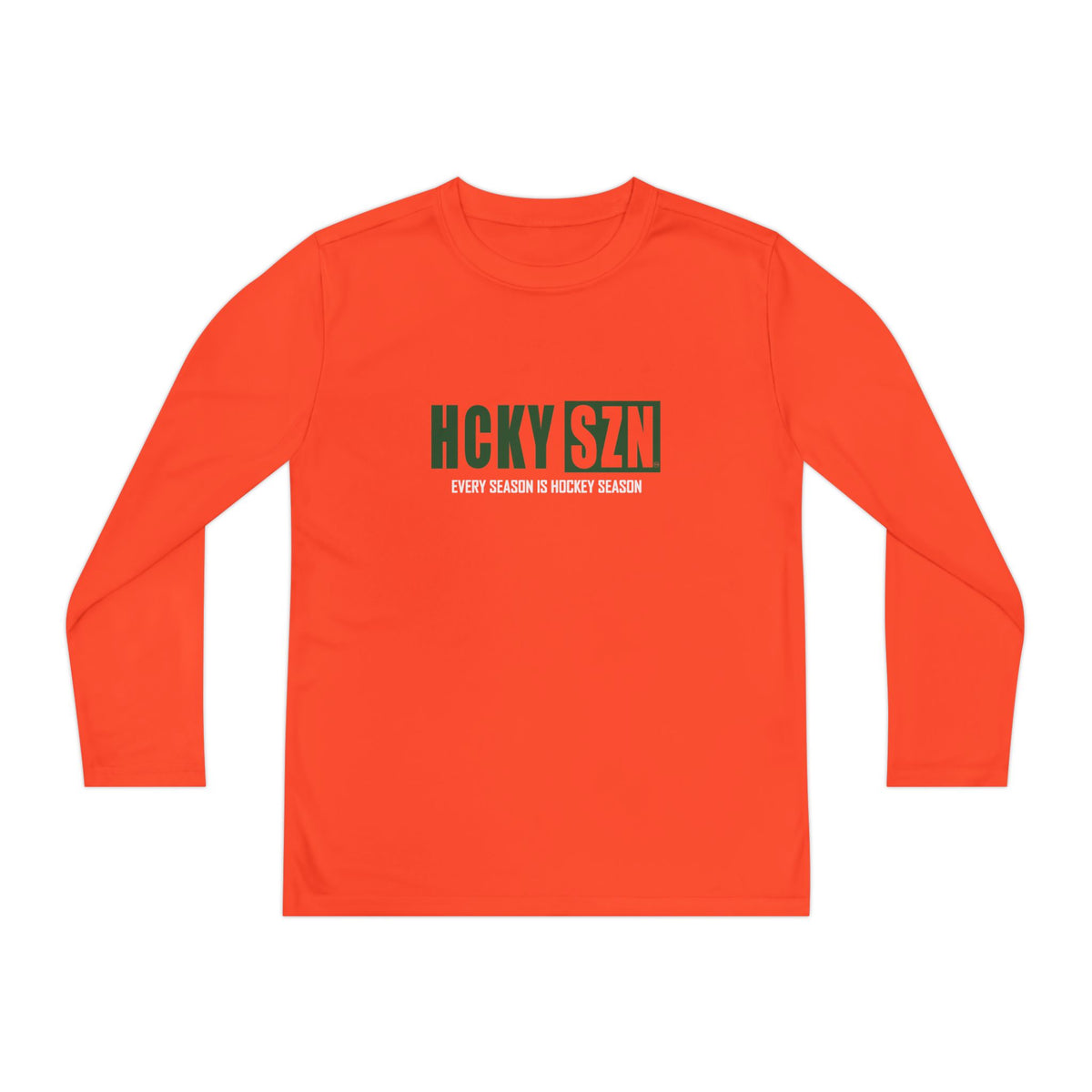 Every Season is HCKY SZN Youth Competitor Long Sleeve Tee (Forest Logo) - Various Colors