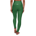 HCKY SZN High Waisted Yoga Leggings (Juniper Green)