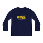 Every Season is HCKY SZN Youth Competitor Long Sleeve Tee (Yellow Logo) - Various Colors