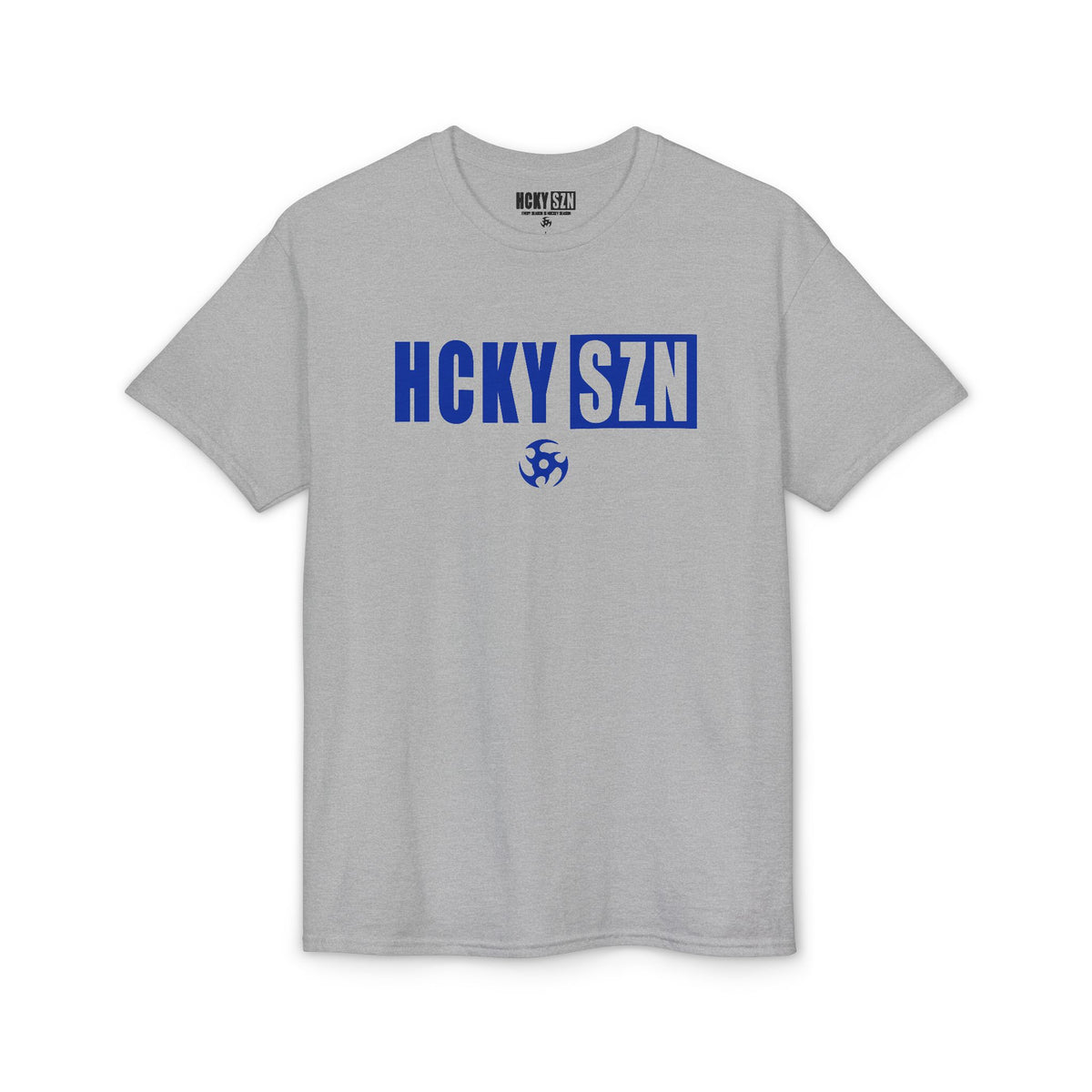 HCKY SZN Simple Star DryBlend Tee Shirt (Blue Logo) - Various Colors