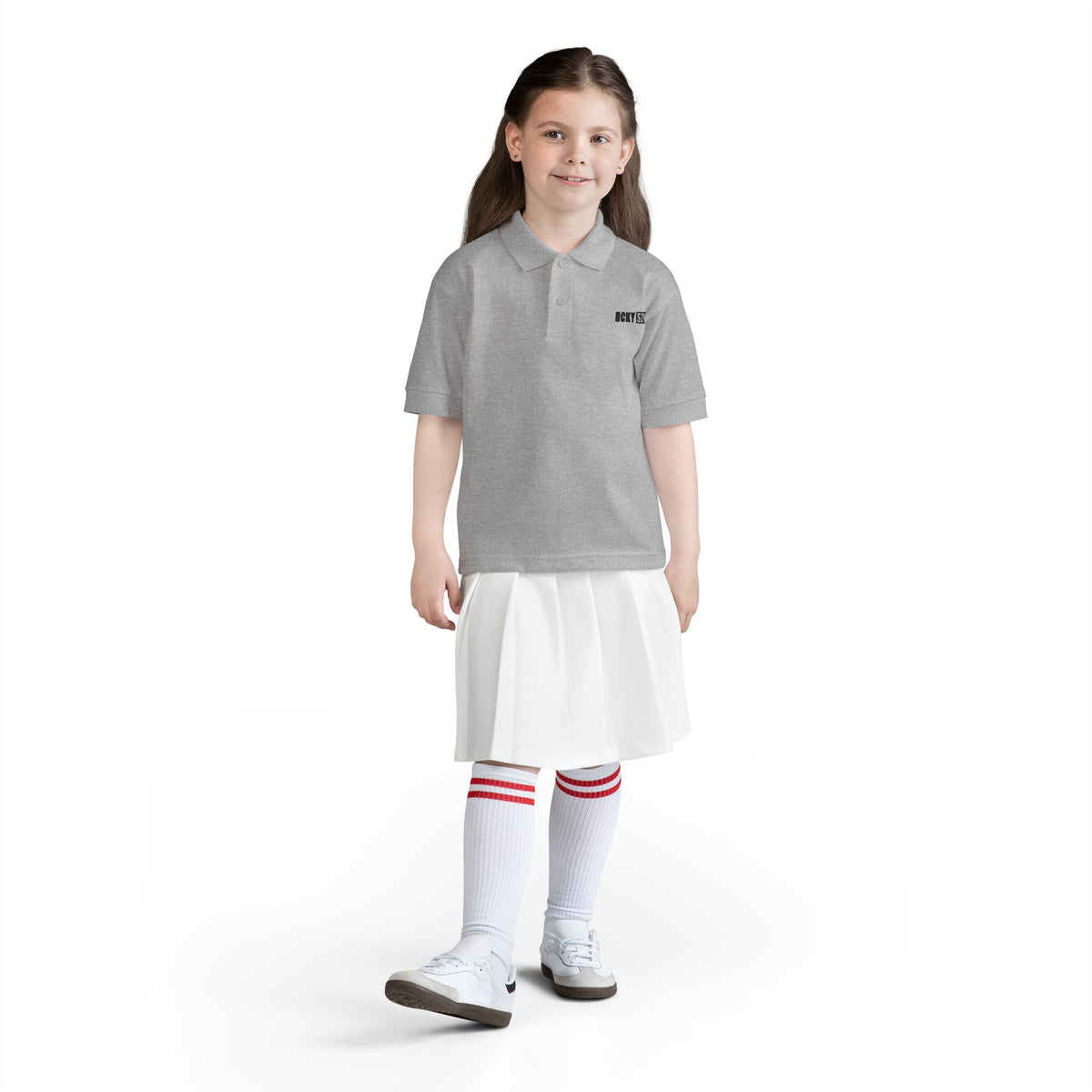 Youth HCKY SZN DryBlend Polo Shirt (Sport Grey)