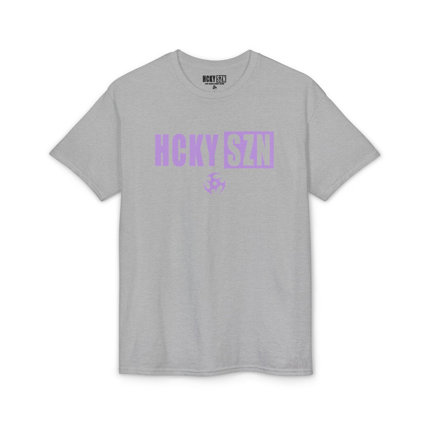 HCKY SZN Simple Star DryBlend Tee Shirt (Lavender Logo) - Various Colors