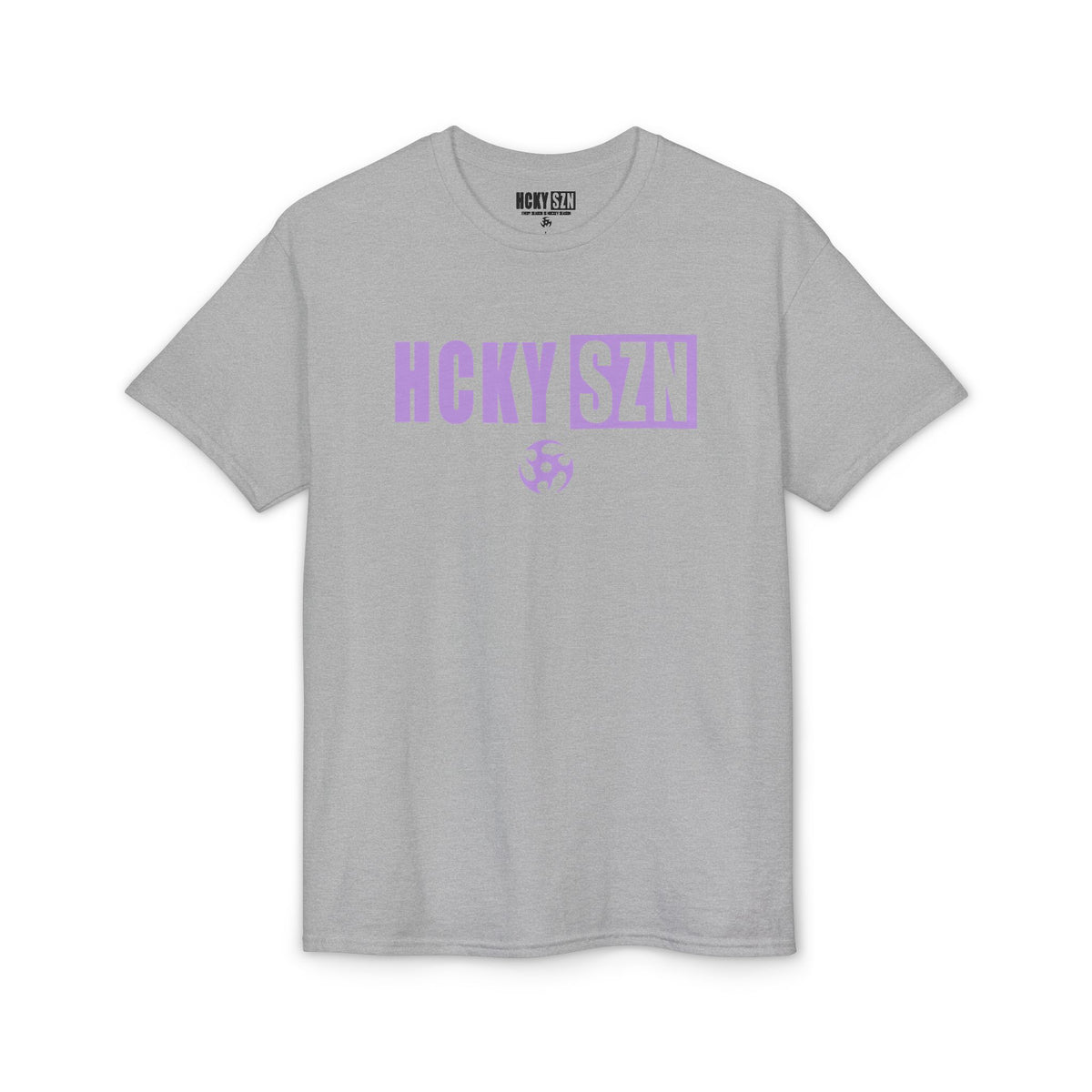 HCKY SZN Simple Star DryBlend Tee Shirt (Lavender Logo) - Various Colors