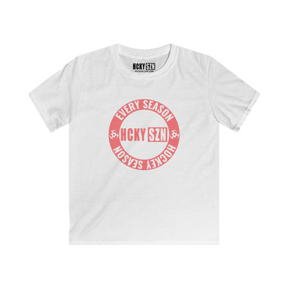 Youth Circle SZN Softstyle Tee (Peach Logo) - Various Colors