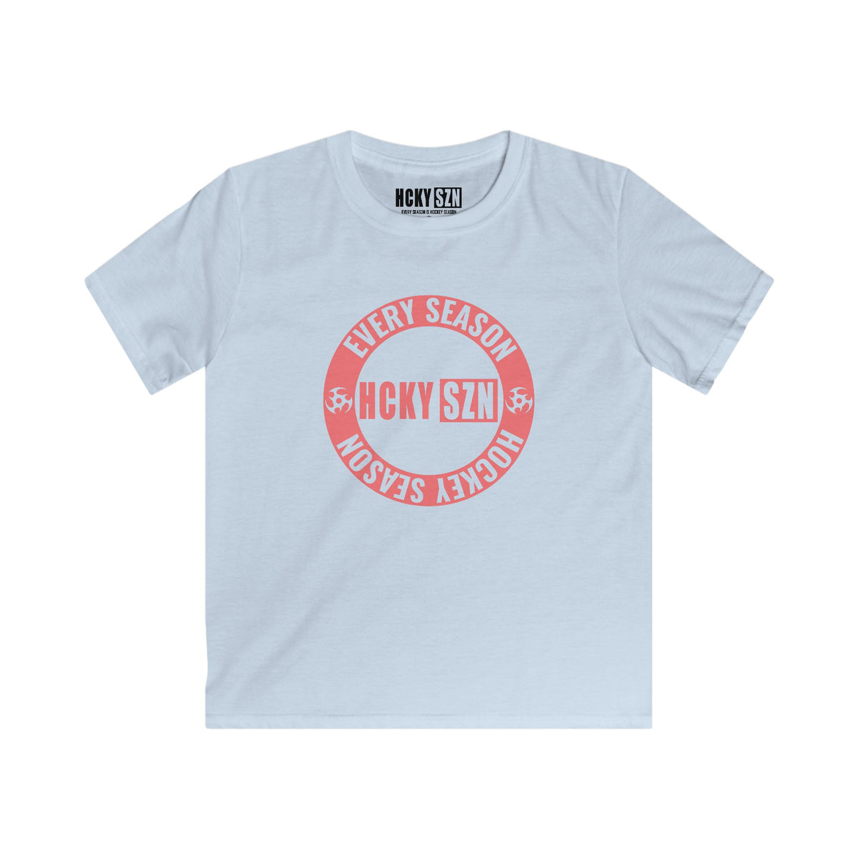 Youth Circle SZN Softstyle Tee (Peach Logo) - Various Colors