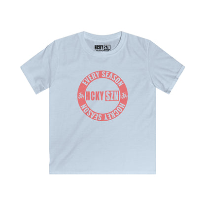 Youth Circle SZN Softstyle Tee (Peach Logo) - Various Colors