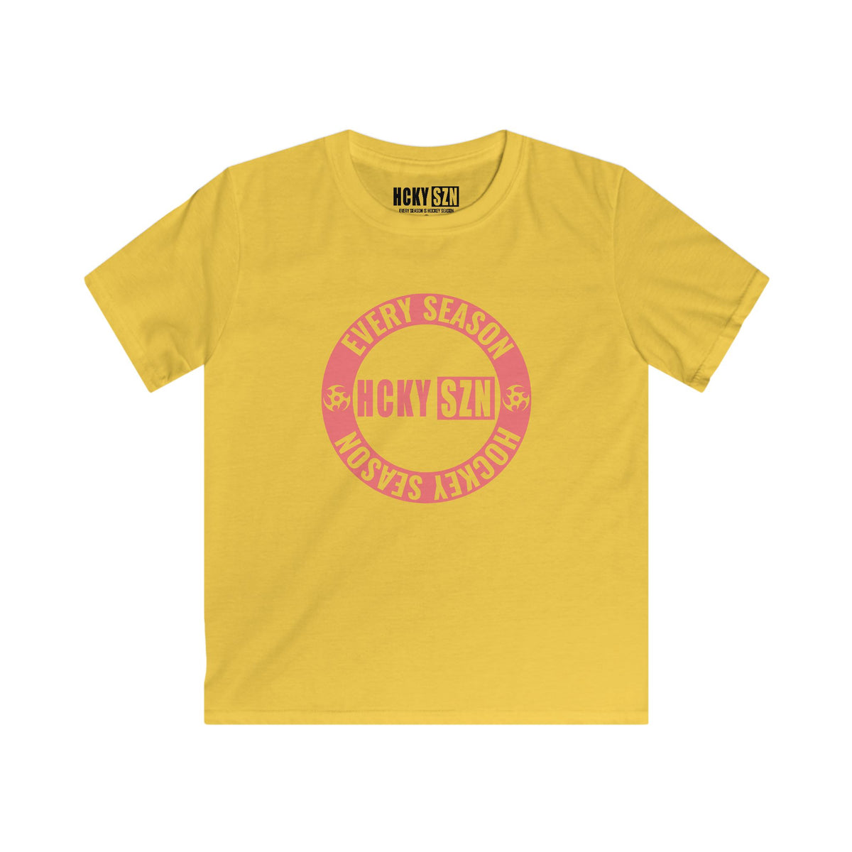 Youth Circle SZN Softstyle Tee (Peach Logo) - Various Colors