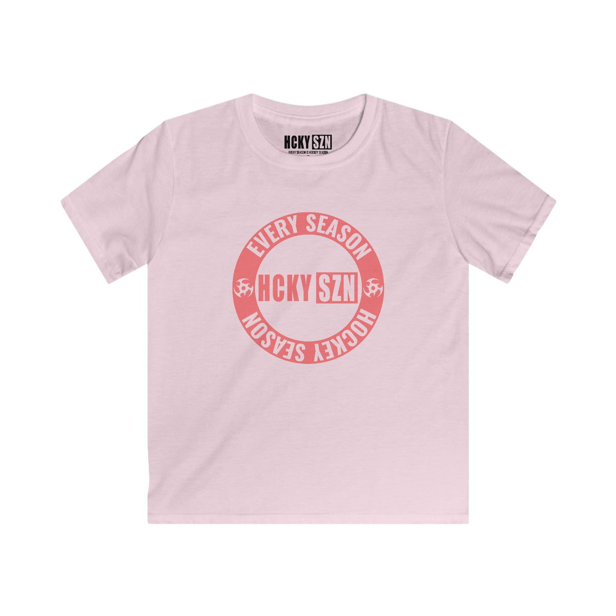 Youth Circle SZN Softstyle Tee (Peach Logo) - Various Colors