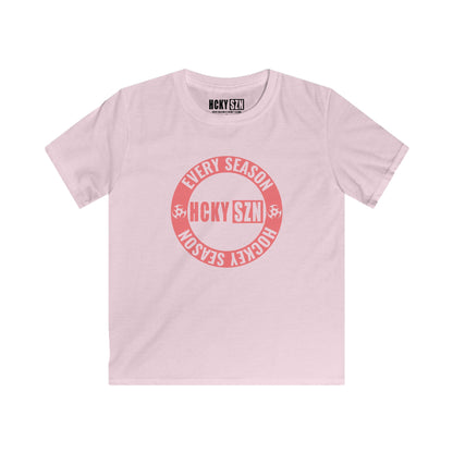 Youth Circle SZN Softstyle Tee (Peach Logo) - Various Colors