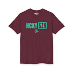 HCKY SZN Simple Star DryBlend Tee Shirt (Seafoam Logo) - Various Colors