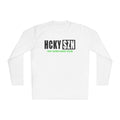 HCKYSZN (Every Season) Long Sleeve Adult Performance Tee - White/Black/Lime
