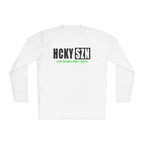 HCKYSZN (Every Season) Long Sleeve Adult Performance Tee - White/Black/Lime