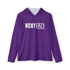 HCKY SZN Big Logo Performance Warmup Hoodie (Purple/White)