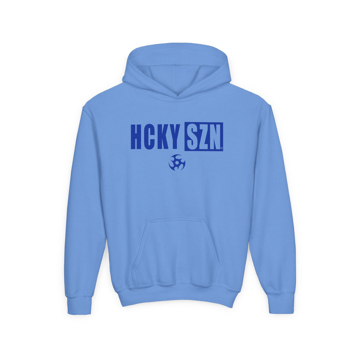 Youth HCKY SZN (Royal Blue Logo) Hooded Sweatshirt - Various Colors