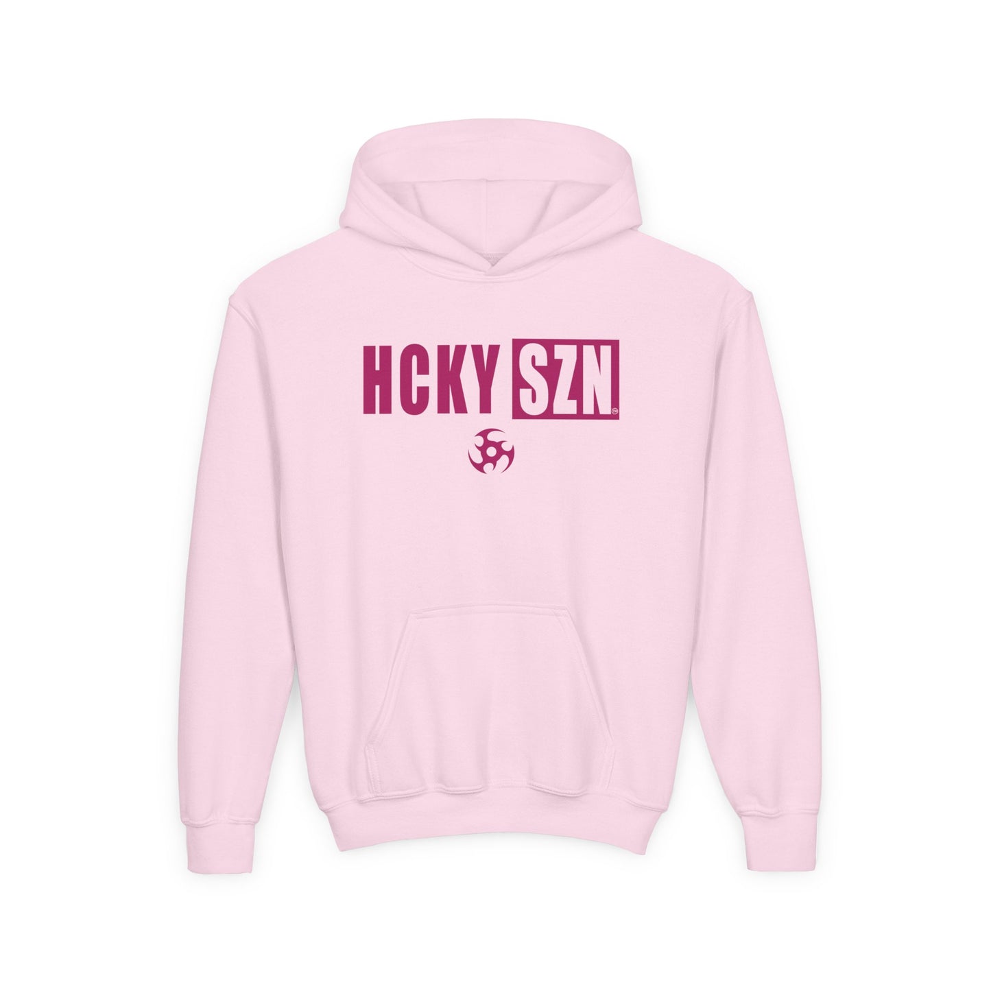 Youth HCKY SZN (Raspberry Logo) Hooded Sweatshirt - Various Colors