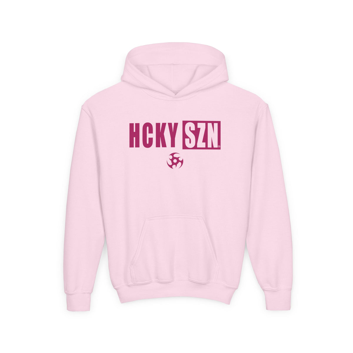 Youth HCKY SZN (Raspberry Logo) Hooded Sweatshirt - Various Colors