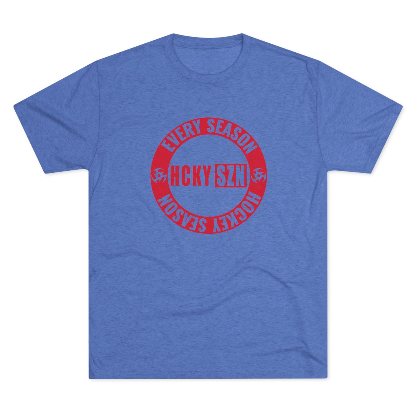 HCKY SZN Circle Logo TriBlend Tee Shirt (Red) - Various Colors