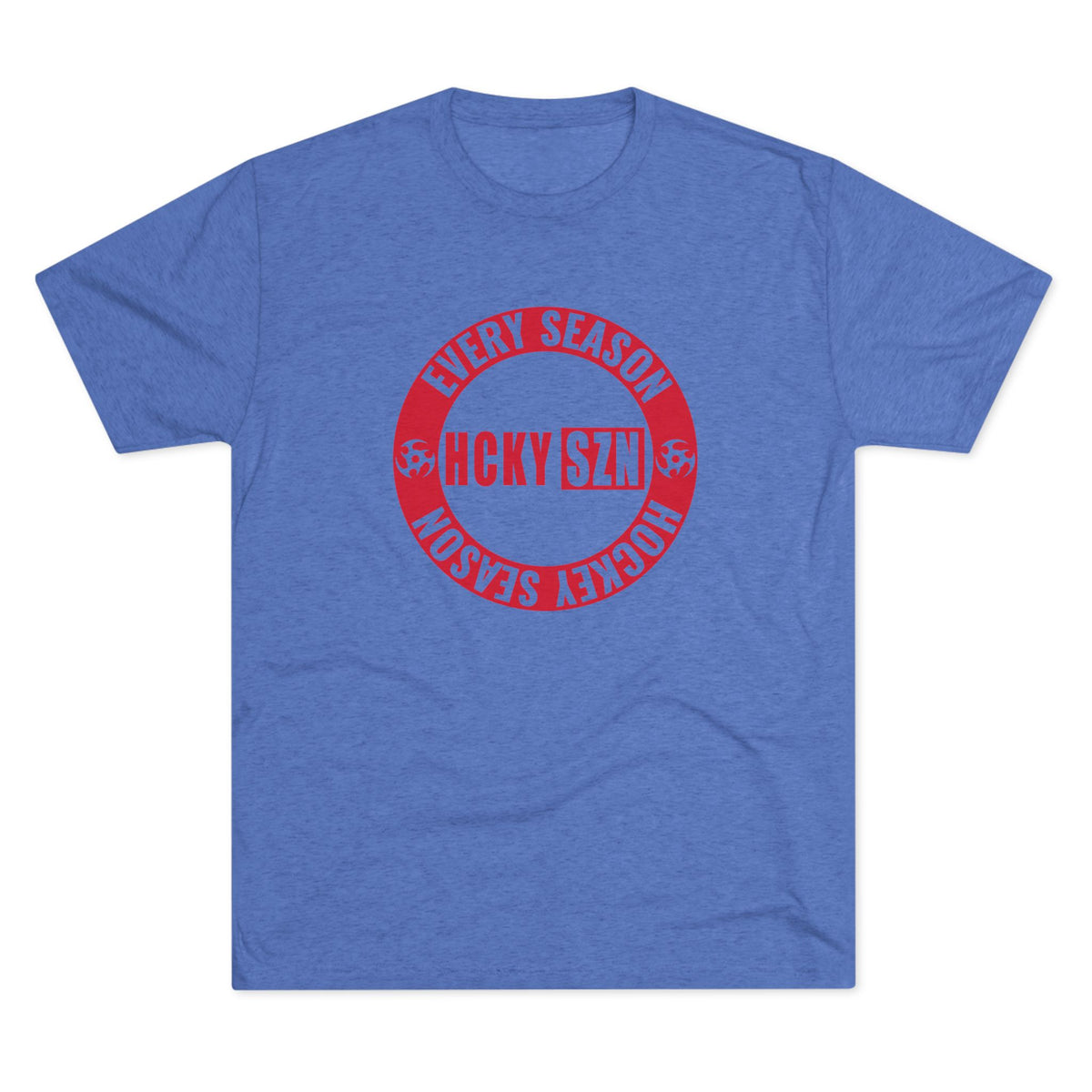 HCKY SZN Circle Logo TriBlend Tee Shirt (Red) - Various Colors