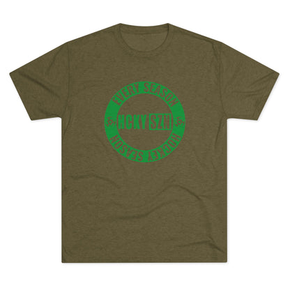 HCKY SZN Circle Logo TriBlend Tee Shirt (Green) - Various Colors