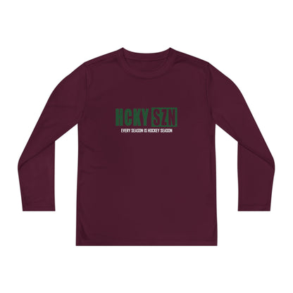Every Season is HCKY SZN Youth Competitor Long Sleeve Tee (Forest Logo) - Various Colors