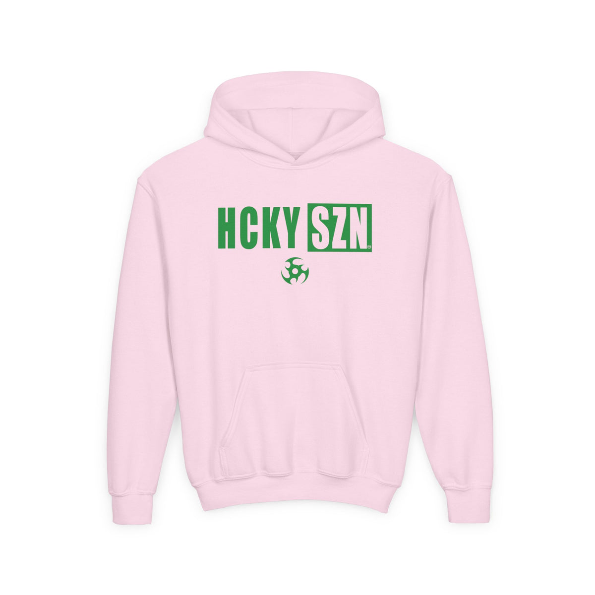 Youth HCKY SZN (Green Logo) Hooded Sweatshirt - Various Colors