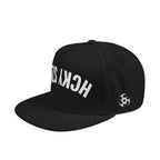 Upside Down HCKY SZN Embroidered Snapback Hat (Black)