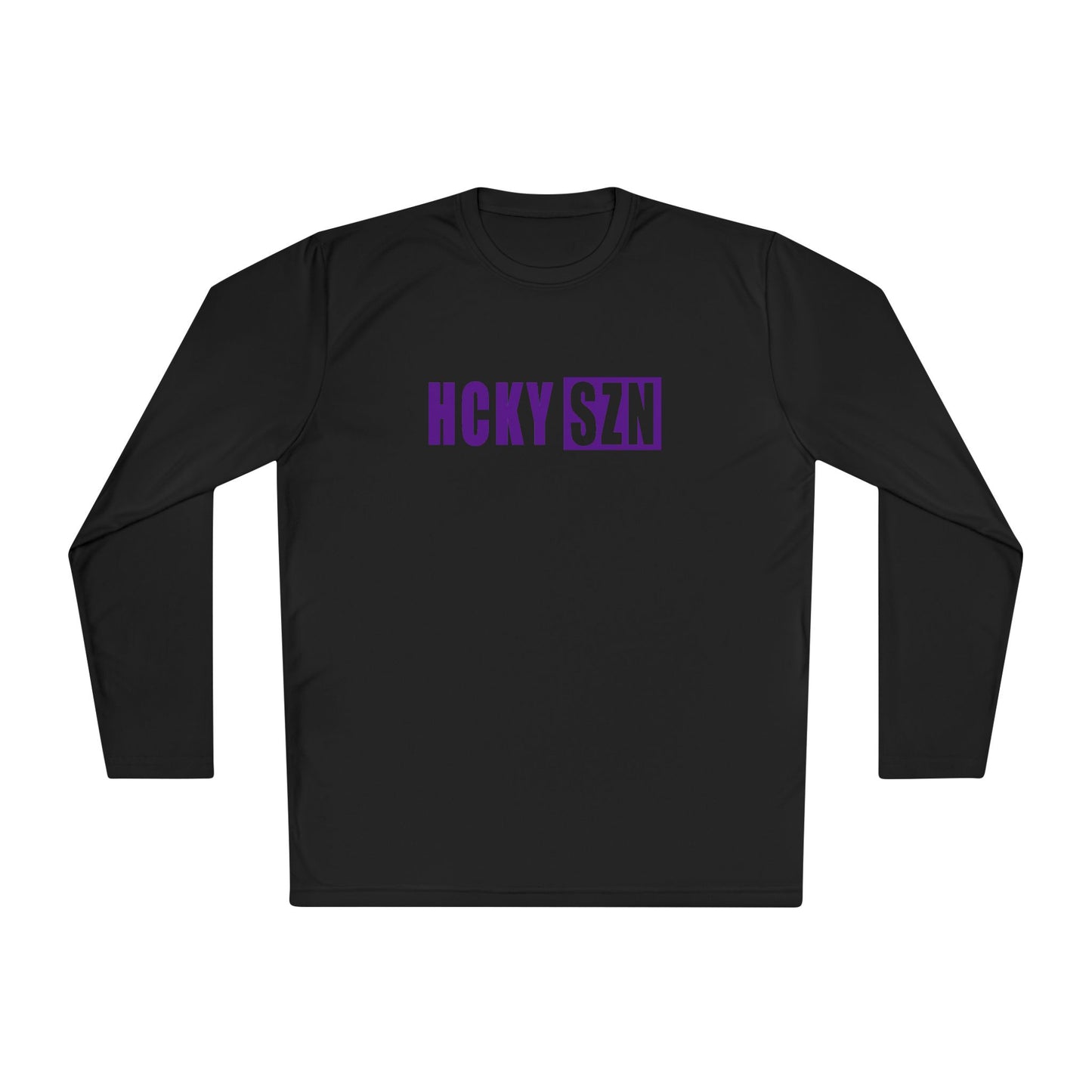 HCKY SZN Performance Long Sleeve Tee (Purple Logo) - Various Colors