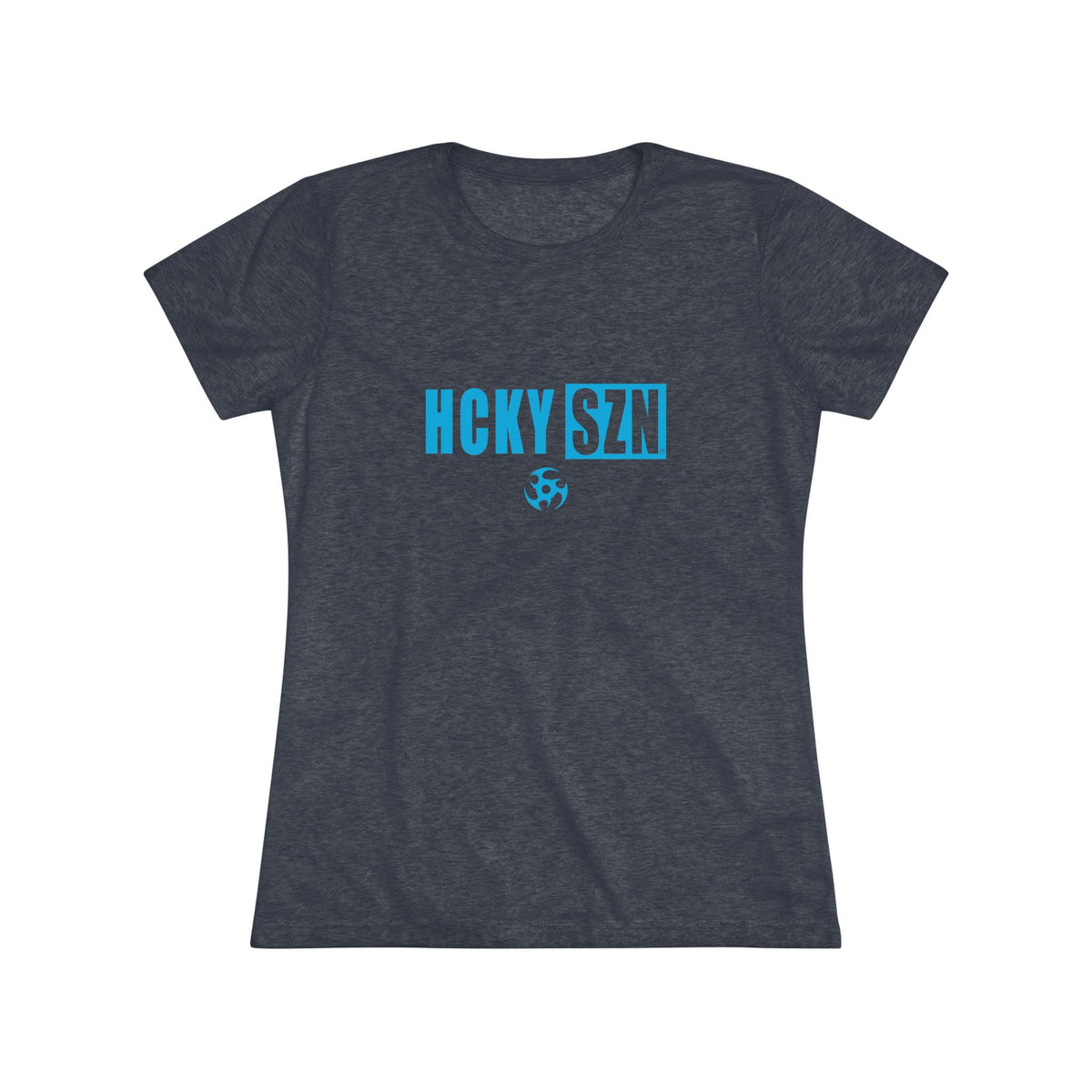 Women’s Hockey Vibe Triblend Tee (Sky Blue Logo)
