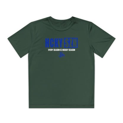 Every Season is HCKYSZN Youth Competitor Tee (Royal Blue Logo) - Various Colors