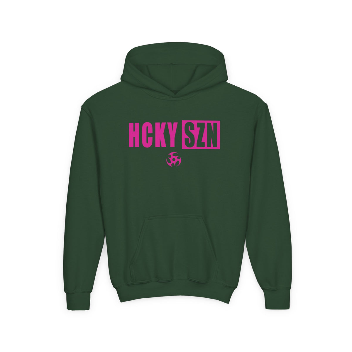 Youth HCKY SZN (Hot Pink Logo) Hooded Sweatshirt - Various Colors