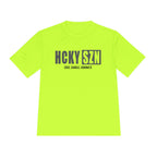HCKYSZN (Deke Dangle) Adult Performance Tee - Neon Yellow/Smoke/Black