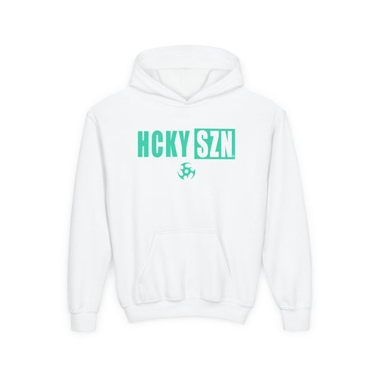 Youth HCKY SZN (Seafoam Logo) Hooded Sweatshirt - Various Colors