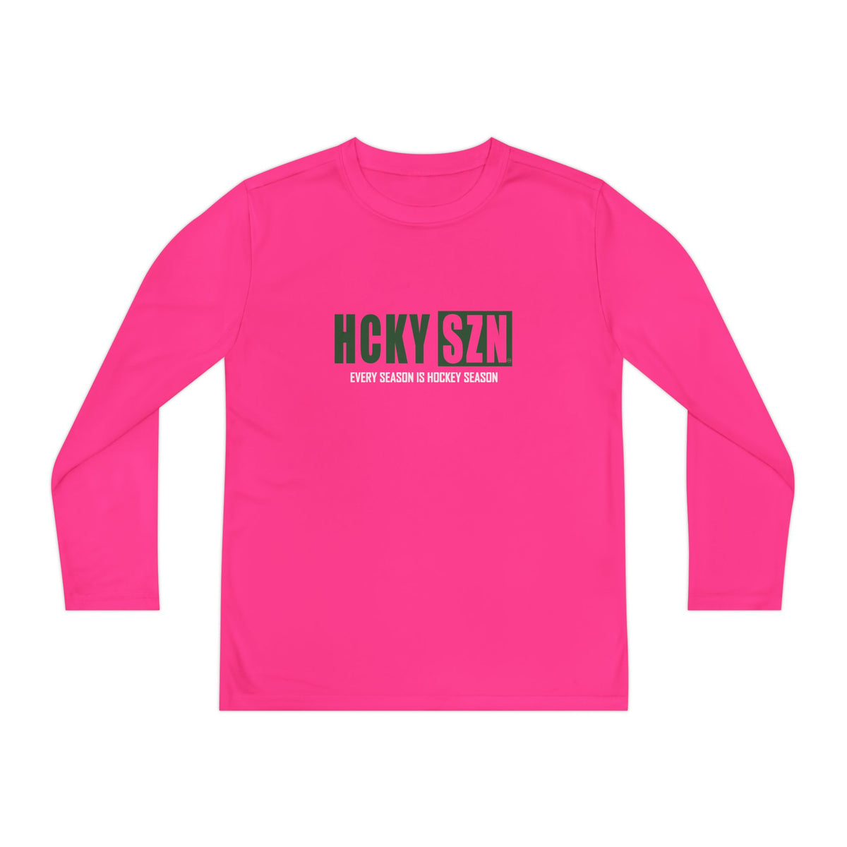 Every Season is HCKY SZN Youth Competitor Long Sleeve Tee (Forest Logo) - Various Colors
