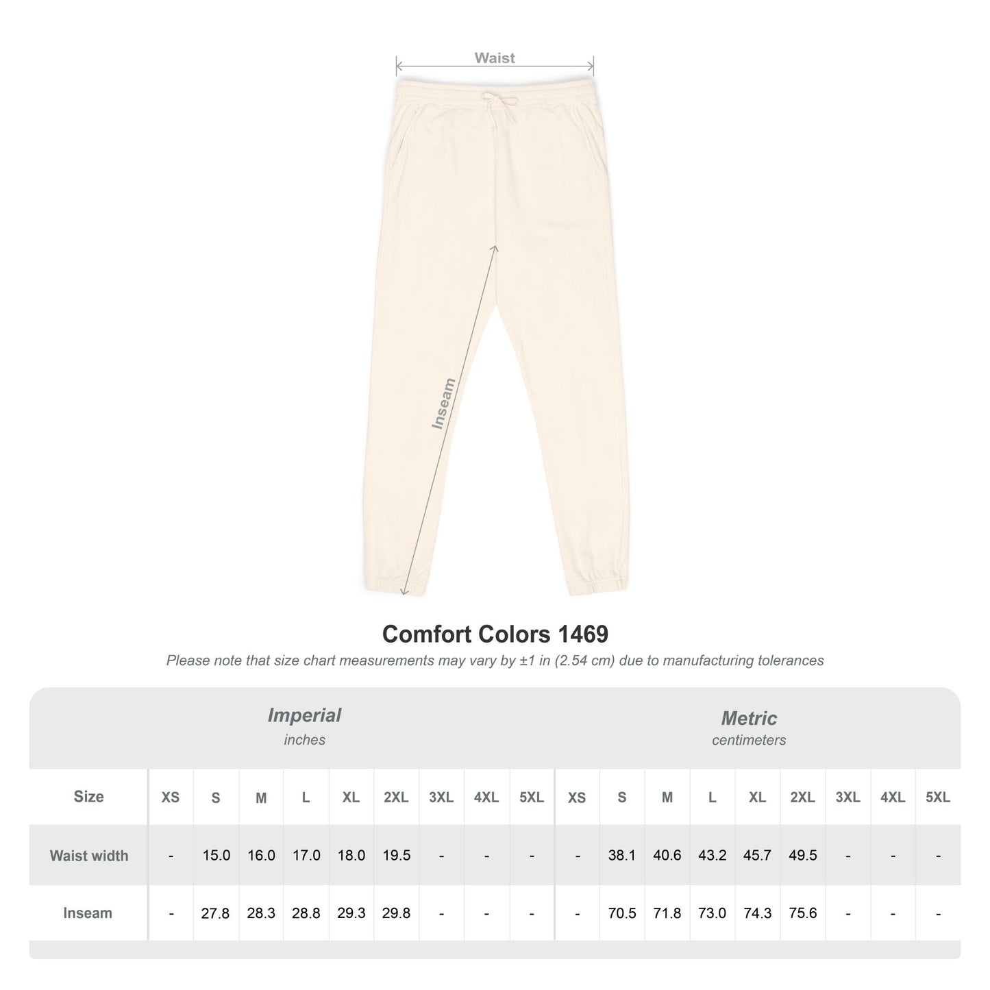 Every Season Emblem Fleece Sweatoants (Ivory)