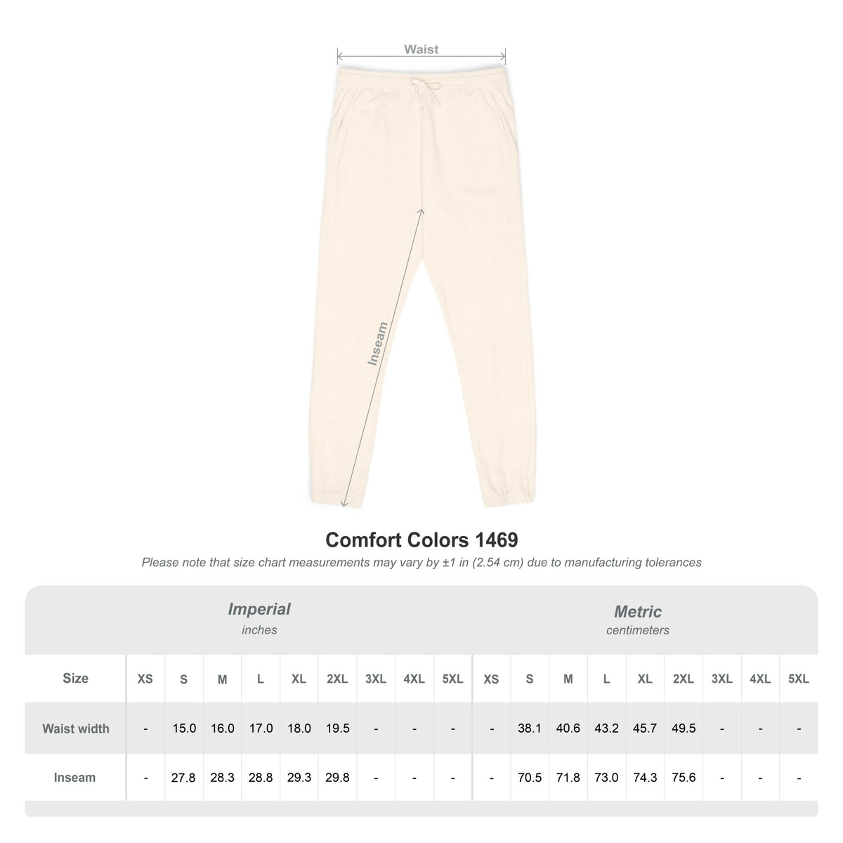 Every Season Emblem Fleece Sweatoants (Ivory)