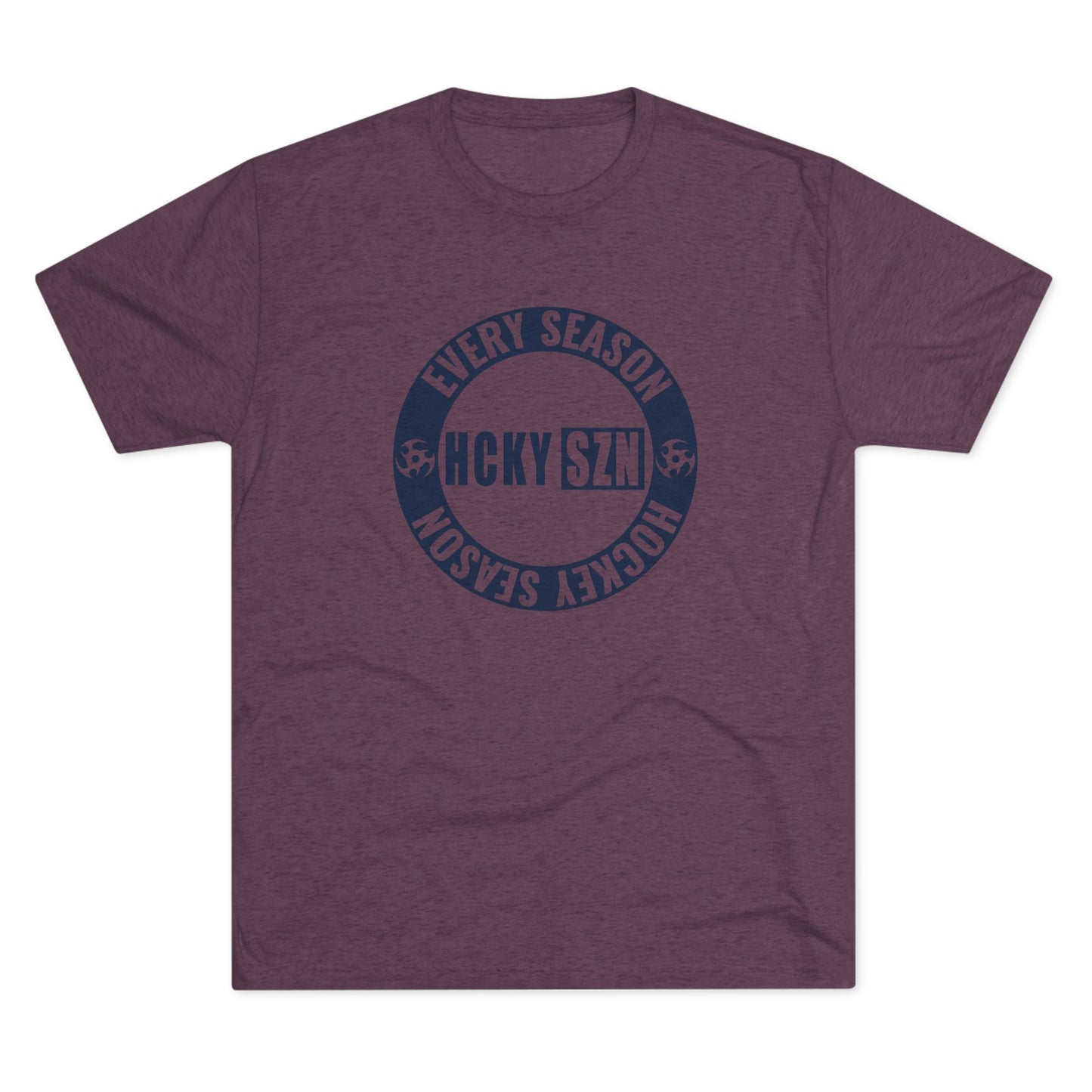 HCKY SZN Circle Logo TriBlend Tee Shirt (Navy) - Various Colors