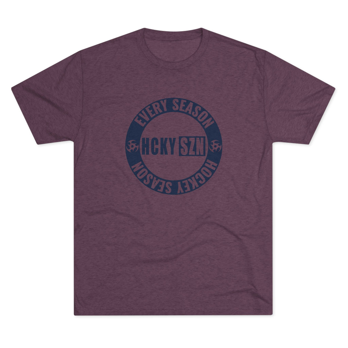 HCKY SZN Circle Logo TriBlend Tee Shirt (Navy) - Various Colors