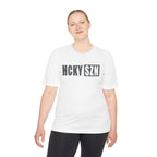 HCKYSZN (Flagship Logo) Adult Performance Tee - White/Smoke
