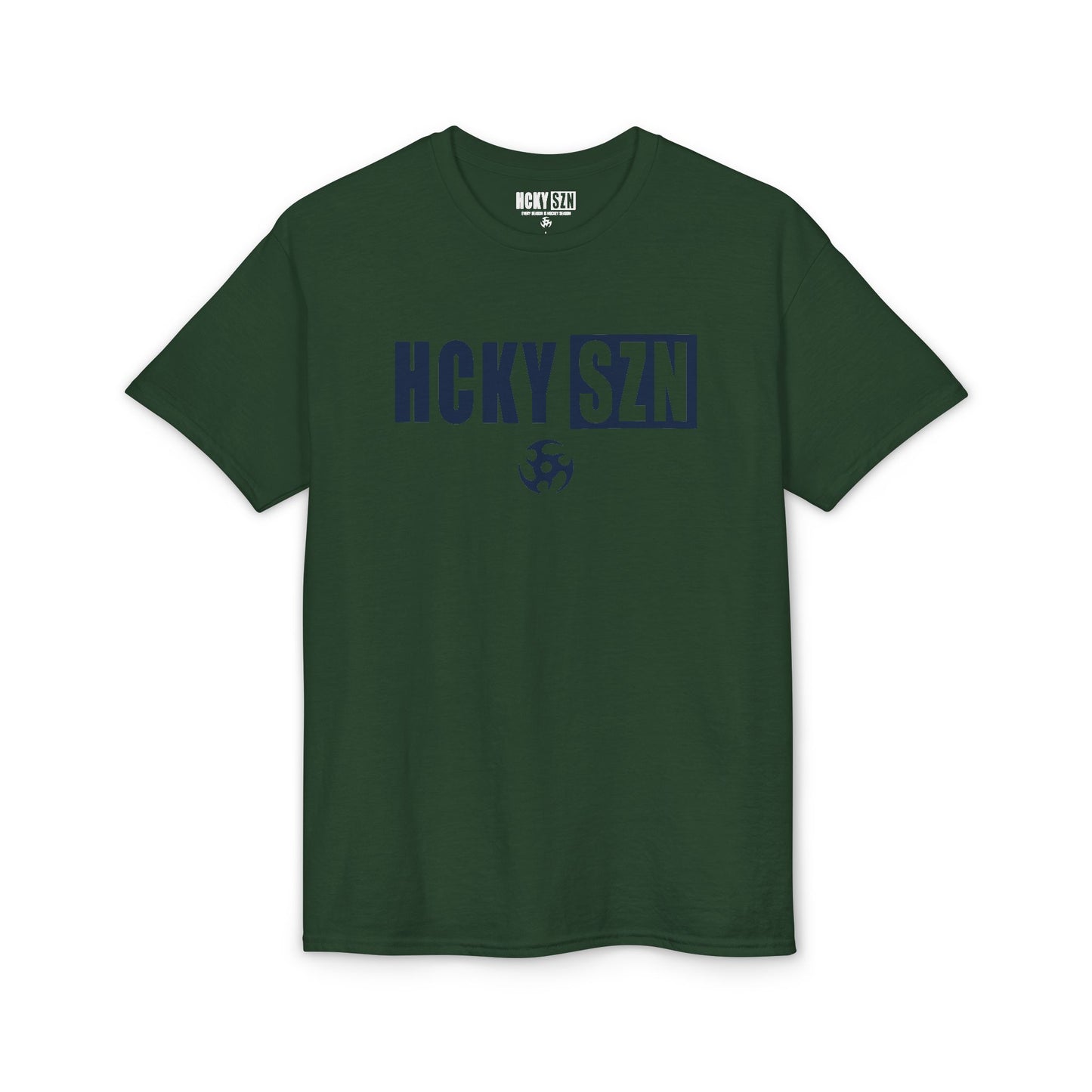 HCKY SZN Simple Star DryBlend Tee Shirt (Navy Logo) - Various Colors