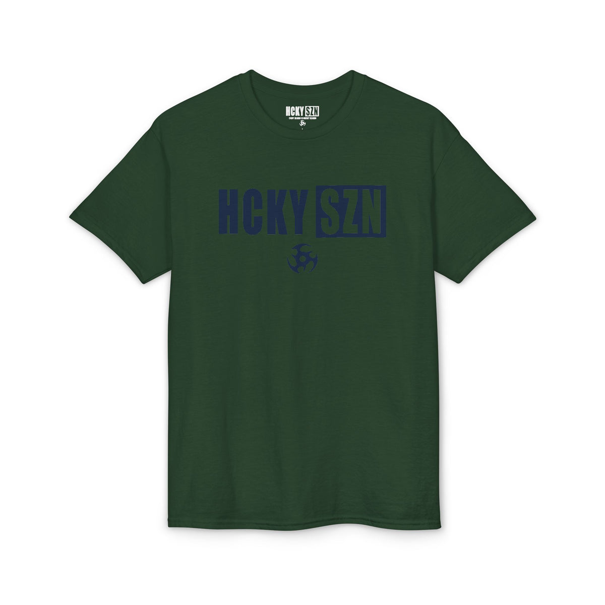 HCKY SZN Simple Star DryBlend Tee Shirt (Navy Logo) - Various Colors