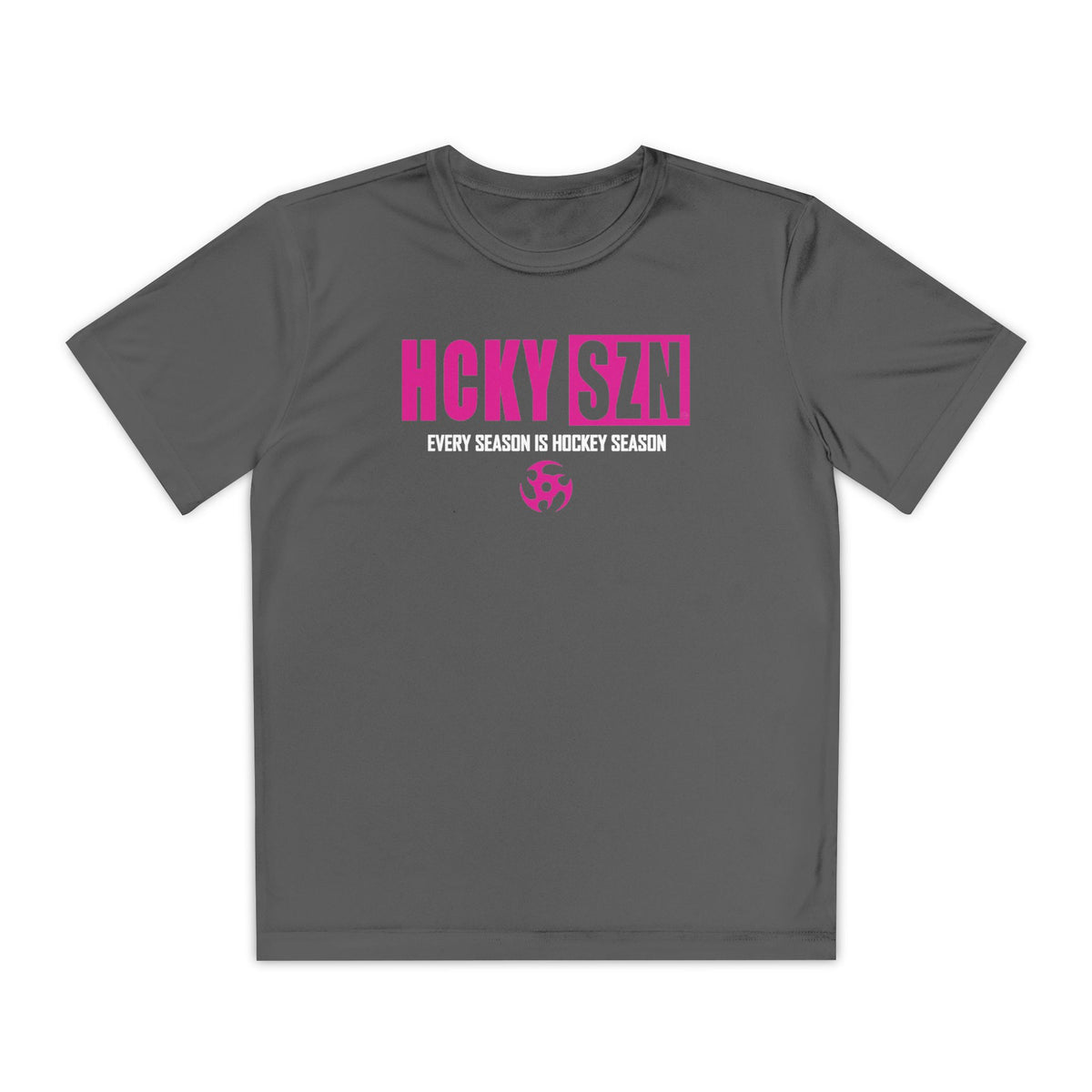 Every Season is HCKY SZN Youth Competitor Tee (Hot Pink Logo) - Various Colors