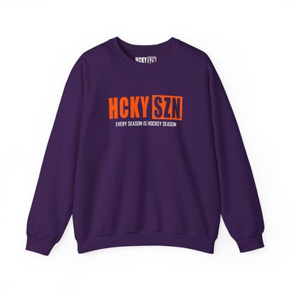 HCKY SZN Crewneck Sweatshirt (Orange Logo) - Various Colors