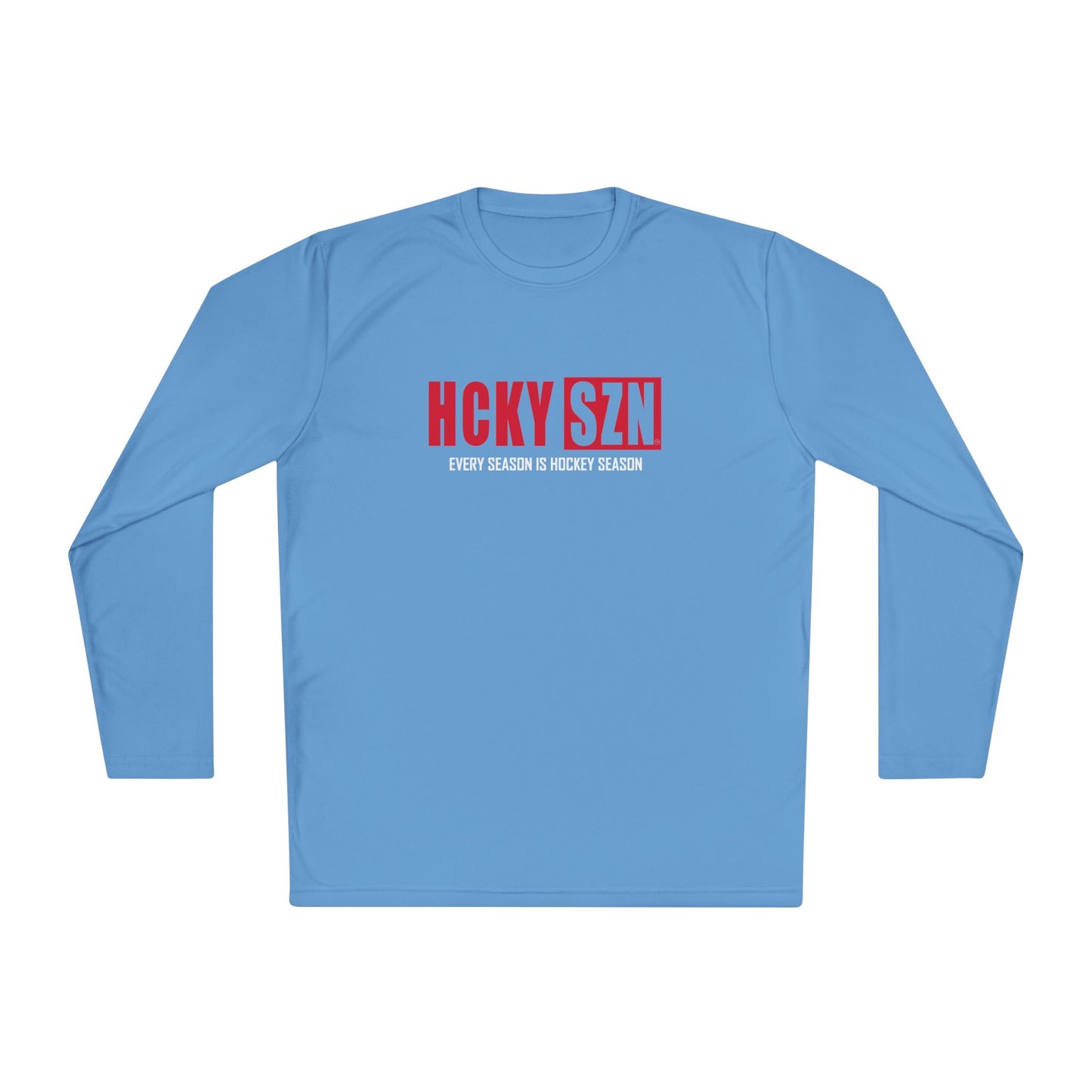 Every Season is HCKYSZN Performance Long Sleeve Tee - Red Logo