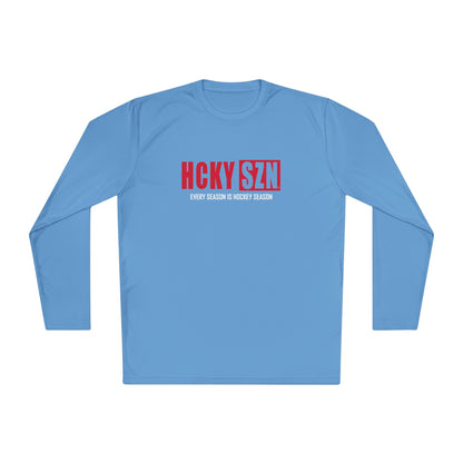 Every Season is HCKYSZN Performance Long Sleeve Tee - Red Logo