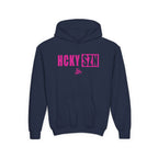 Youth HCKY SZN (Hot Pink Logo) Hooded Sweatshirt - Various Colors