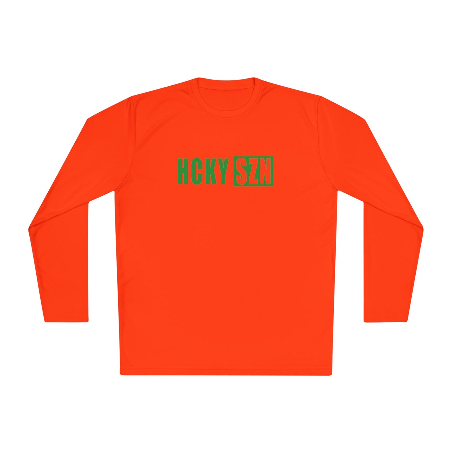 HCKY SZN Performance Long Sleeve Tee (Green Logo) - Various Colors