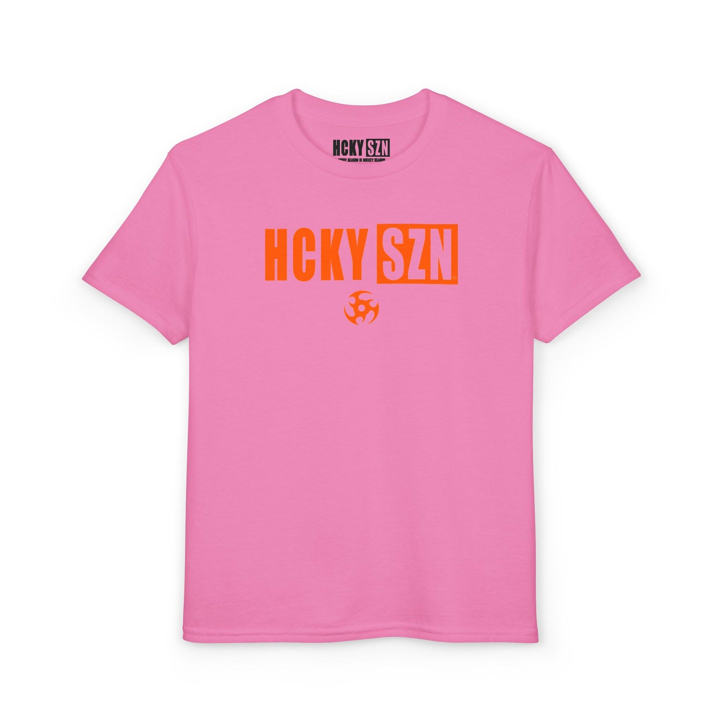 Youth HCKY SZN DryBlend Tee Shirt (Orange Logo) - Various Colors